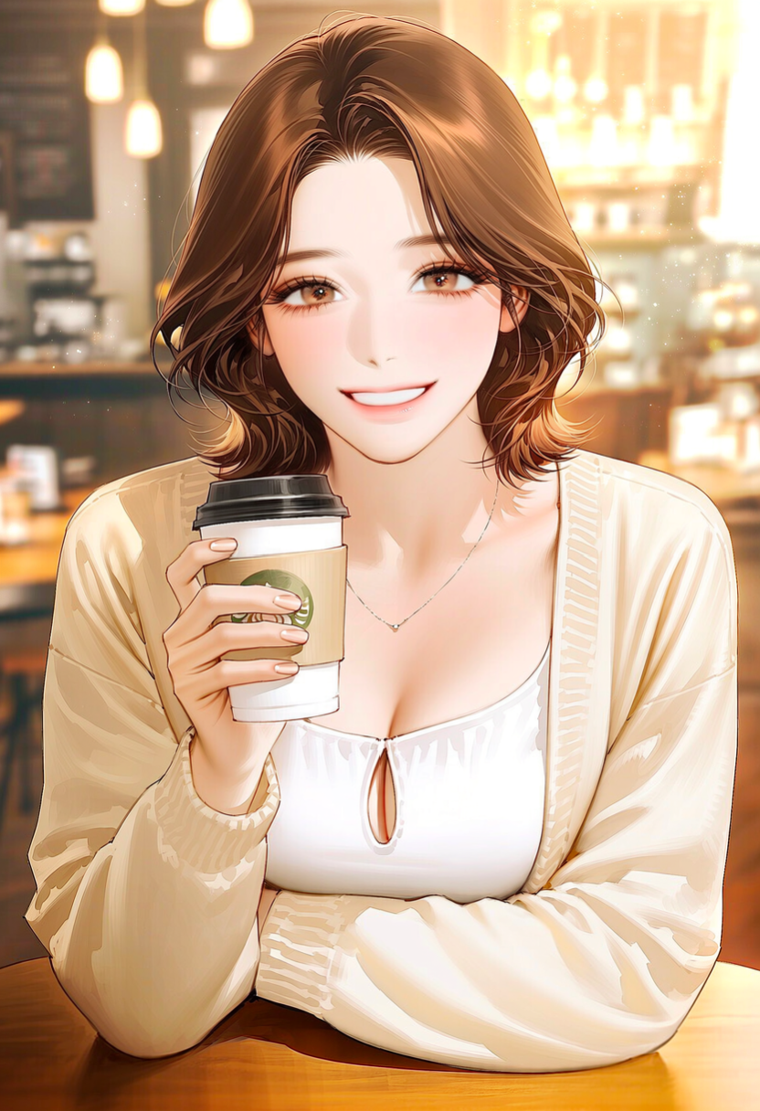 모카빵의 현실 인물 프로필 일러스트