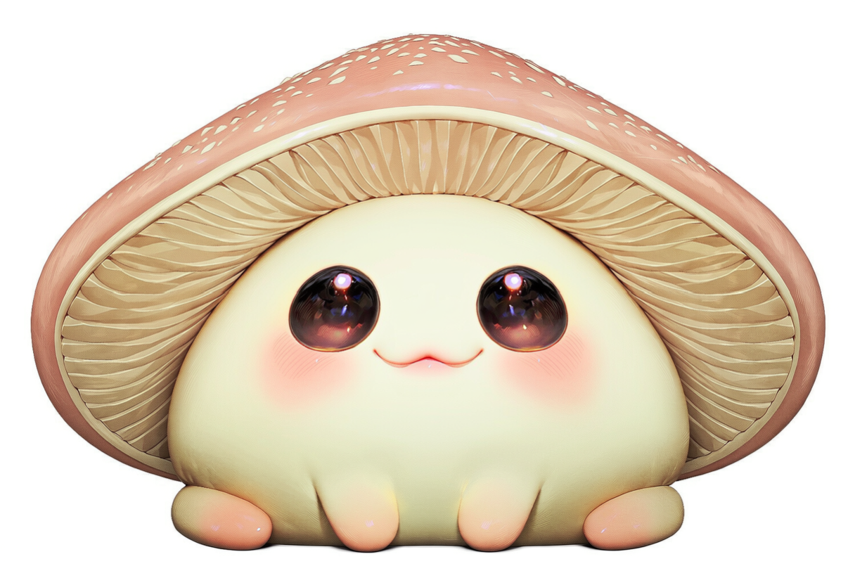 슬라임 머쉬룸 몬스터 일러스트